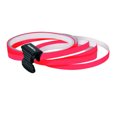 Foliatec Pin Striping Rim Design Incl. Installation Tool - Neon Rojo - 4 Strips 6mmx2,15meter & 1 Tester 6mmx40cm